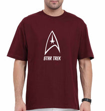 Load image into Gallery viewer, star trek Oversized T-Shirt for Men-Maroon-Ektarfa.online
