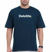 Load image into Gallery viewer, Deloitte Oversized T-Shirt for Men-Petrol Blue-Ektarfa.online
