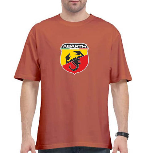 Abarth Oversized T-Shirt for Men-Coral-Ektarfa.online