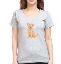 Load image into Gallery viewer, golden retreiver T-Shirt for Women-Grey Melange-Ektarfa.online
