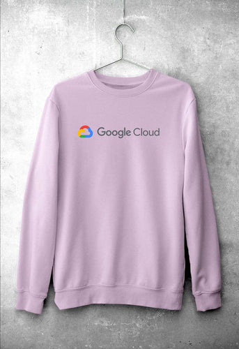 google cloud Unisex Sweatshirt for Men/Women-Light Pink-Ektarfa.online