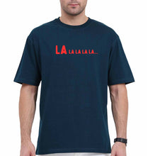 Load image into Gallery viewer, La La La La Oversized T-Shirt for Men-Petrol Blue-Ektarfa.online
