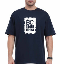 Load image into Gallery viewer, Being Bhai Oversized T-Shirt for Men-Navy Blue-Ektarfa.online
