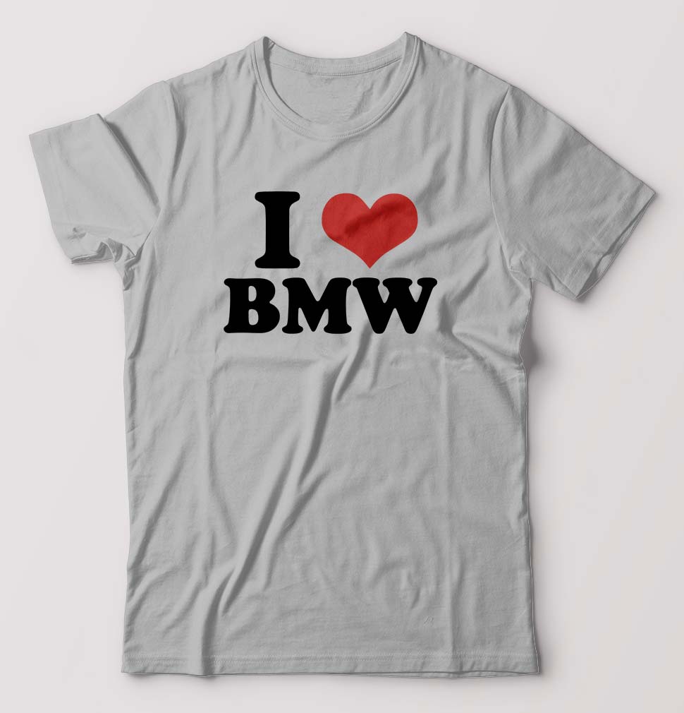I LOVE BMW T-Shirt for Men-Grey Melange-Ektarfa.online