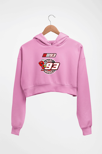 marc marquez Crop HOODIE FOR WOMEN-Light Baby Pink-Ektarfa.online
