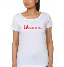 Load image into Gallery viewer, La La La La T-Shirt for Women-White-Ektarfa.online
