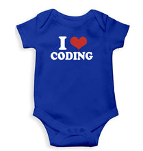 Load image into Gallery viewer, I LOVE CODING Romper For Baby Boy/Girl-Royal Blue-Ektarfa.online
