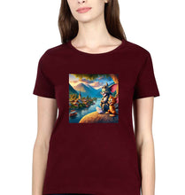 Load image into Gallery viewer, Tom and Jerry T-Shirt for Women-Maroon-Ektarfa.online

