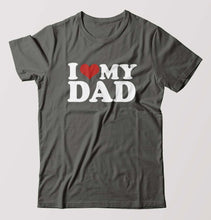 Load image into Gallery viewer, I LOVE MY DAD T-Shirt for Men-Charcoal-Ektarfa.online
