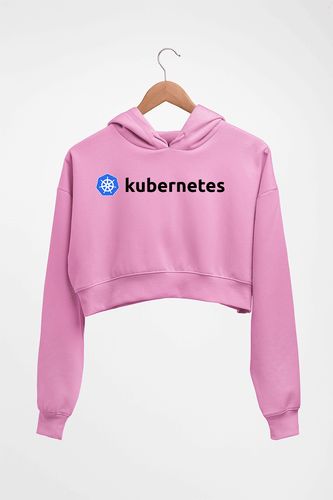 Kubernetes Crop HOODIE FOR WOMEN-Light Baby Pink-Ektarfa.online