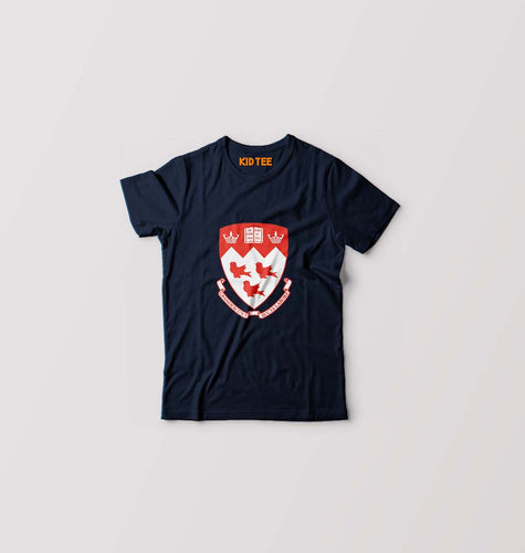 McGill University T-Shirt for Boy/Girl-Navy Blue-Ektarfa.online