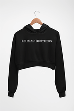Load image into Gallery viewer, Lehman Brothers Crop HOODIE FOR WOMEN-Black-Ektarfa.online
