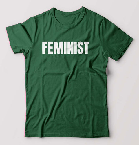 feminist T-Shirt for Men-Bottel Green-Ektarfa.online