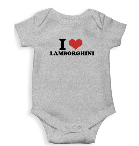 I LOVE LAMBORGHINI Romper For Baby Boy/Girl-Grey-Ektarfa.online