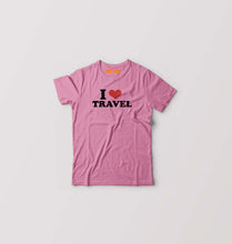 Load image into Gallery viewer, I LOVE TRAVEL T-Shirt for Boy/Girl-Pink-Ektarfa.online
