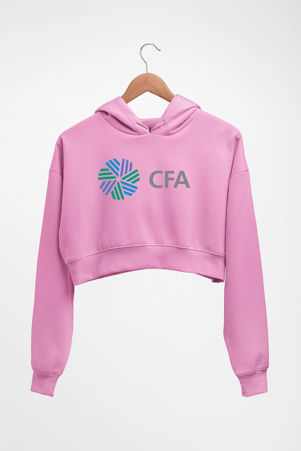 CFA Crop HOODIE FOR WOMEN-Light Baby Pink-Ektarfa.online