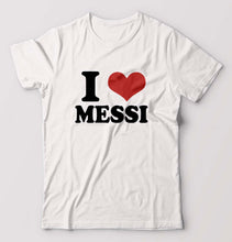 Load image into Gallery viewer, I LOVE MESSI T-Shirt for Men-White-Ektarfa.online
