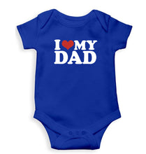 Load image into Gallery viewer, I LOVE MY DAD Romper For Baby Boy/Girl-Royal Blue-Ektarfa.online
