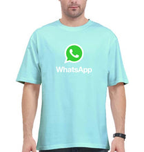 Load image into Gallery viewer, WhatsApp Oversized T-Shirt for Men-Mint-Ektarfa.online
