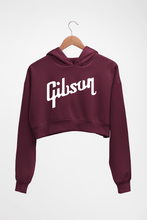 Load image into Gallery viewer, gibson Crop HOODIE FOR WOMEN-Maroon-Ektarfa.online
