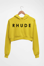 Load image into Gallery viewer, rhude Crop HOODIE FOR WOMEN-Mustard Yellow-Ektarfa.online
