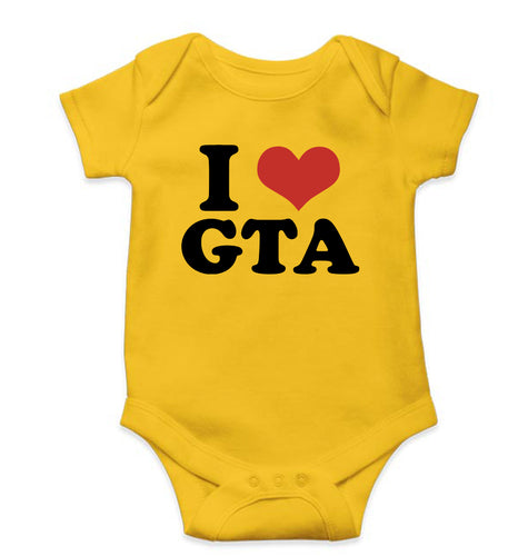 I LOVE GTA Romper For Baby Boy/Girl-Yellow-Ektarfa.online