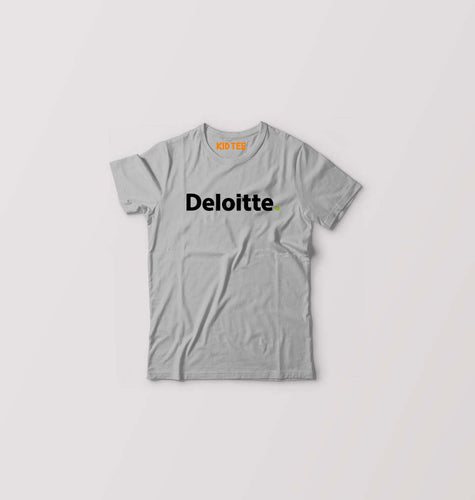 Deloitte Kids T-Shirt for Boy/Girl-Grey-Ektarfa.online