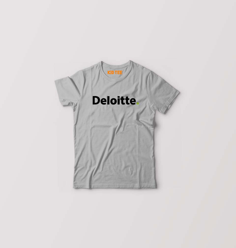 Deloitte Kids T-Shirt for Boy/Girl-Grey-Ektarfa.online