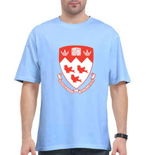 Load image into Gallery viewer, McGill University Oversized T-Shirt for Men-Baby Blue-Ektarfa.online

