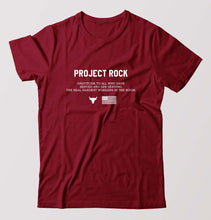 Load image into Gallery viewer, project rock T-Shirt for Men-Maroon-Ektarfa.online
