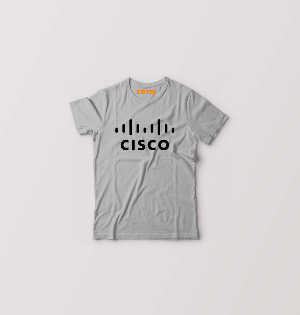 cisco Kids T-Shirt for Boy/Girl-Grey-Ektarfa.online