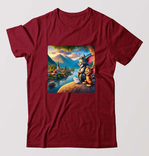 Load image into Gallery viewer, Tom and Jerry T-Shirt for Men-Maroon-Ektarfa.online
