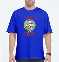 Load image into Gallery viewer, Los Pollos Hermanos Breaking Bad Oversized T-Shirt for Men-Royal Blue-Ektarfa.online
