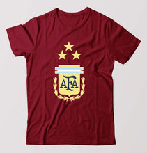 Load image into Gallery viewer, Argentina Football T-Shirt for Men-Maroon-Ektarfa.online
