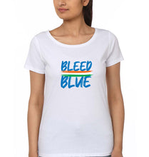 Load image into Gallery viewer, bleed blue T-Shirt for Women-White-Ektarfa.online
