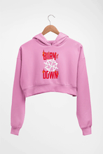 Load image into Gallery viewer, Seth Rollins Crop HOODIE FOR WOMEN-Light Baby Pink-Ektarfa.online
