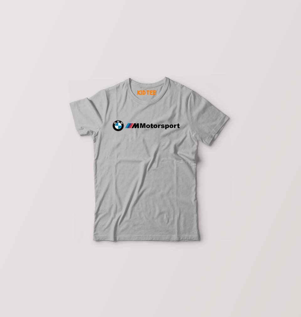 BMW Motersport Kids T-Shirt for Boy/Girl-Grey-Ektarfa.online