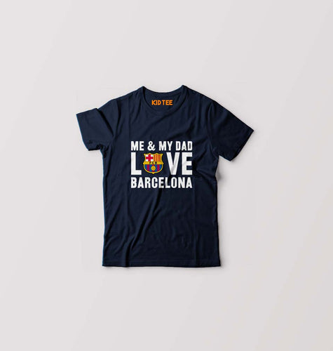 Love Barcelona T-Shirt for Boy/Girl-Navy Blue-Ektarfa.online