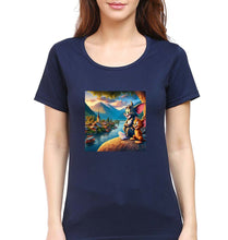 Load image into Gallery viewer, Tom and Jerry T-Shirt for Women-Navy Blue-Ektarfa.online
