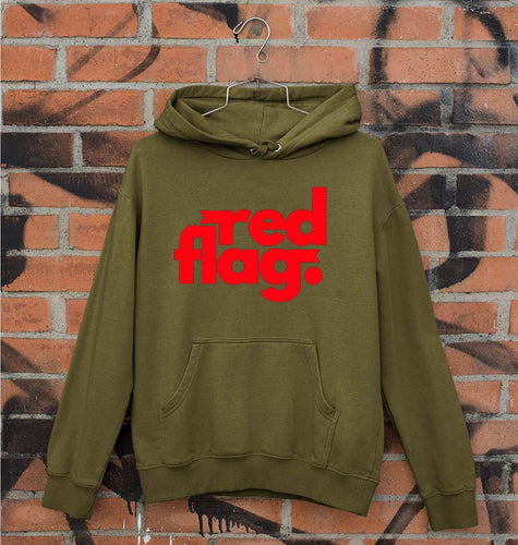 Red Flag Unisex Hoodie for Men/Women-Olive Green-Ektarfa.online