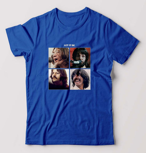 the beatles let it be T-Shirt for Men-Royal Blue-Ektarfa.online