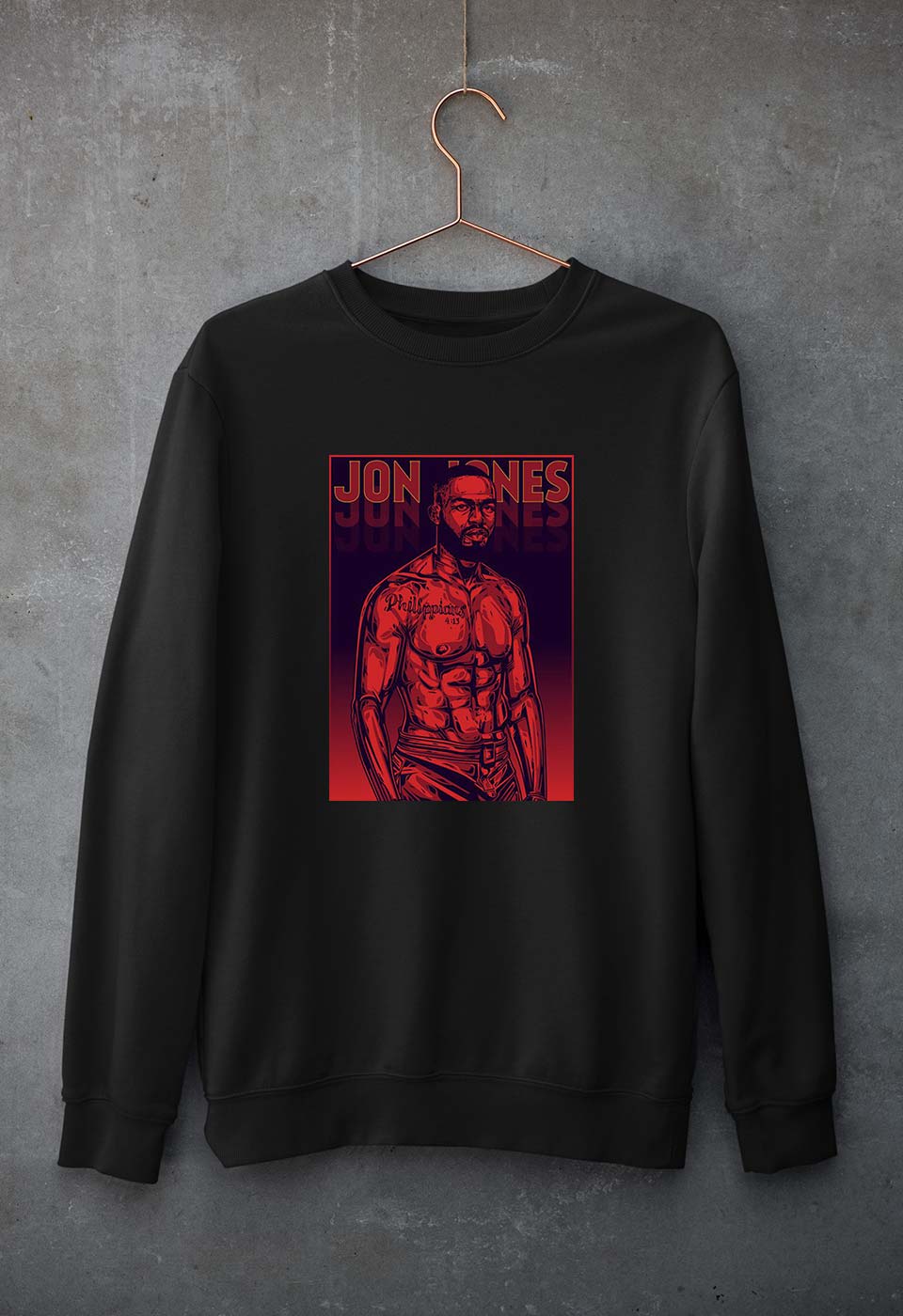 jon jones UFC Unisex Sweatshirt for Men/Women-Black-Ektarfa.online