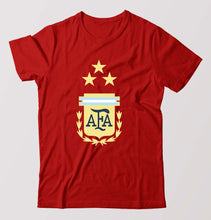 Load image into Gallery viewer, Argentina Football T-Shirt for Men-Red-Ektarfa.online

