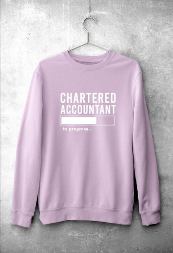 Chartered Accountants(CA) In Progress Unisex Sweatshirt for Men/Women-Light Baby Pink-Ektarfa.online