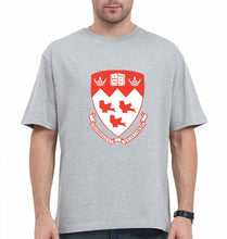 Load image into Gallery viewer, McGill University Oversized T-Shirt for Men-Grey-Ektarfa.online
