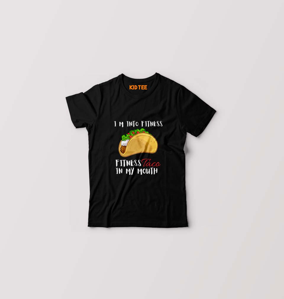 Taco T-Shirt for Boy/Girl-Black-Ektarfa.online
