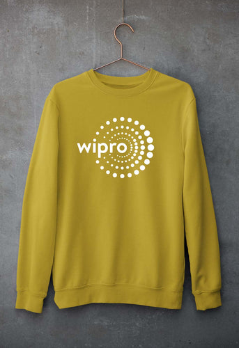 Wipro Unisex Sweatshirt for Men/Women-Mustard Yellow-Ektarfa.online