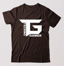 Load image into Gallery viewer, Techno Gamer T-Shirt for Men-Coffee Brown-Ektarfa.online
