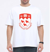 Load image into Gallery viewer, McGill University Oversized T-Shirt for Men-White-Ektarfa.online
