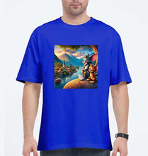 Load image into Gallery viewer, Tom and Jerry Oversized T-Shirt for Men-Royal Blue-Ektarfa.online

